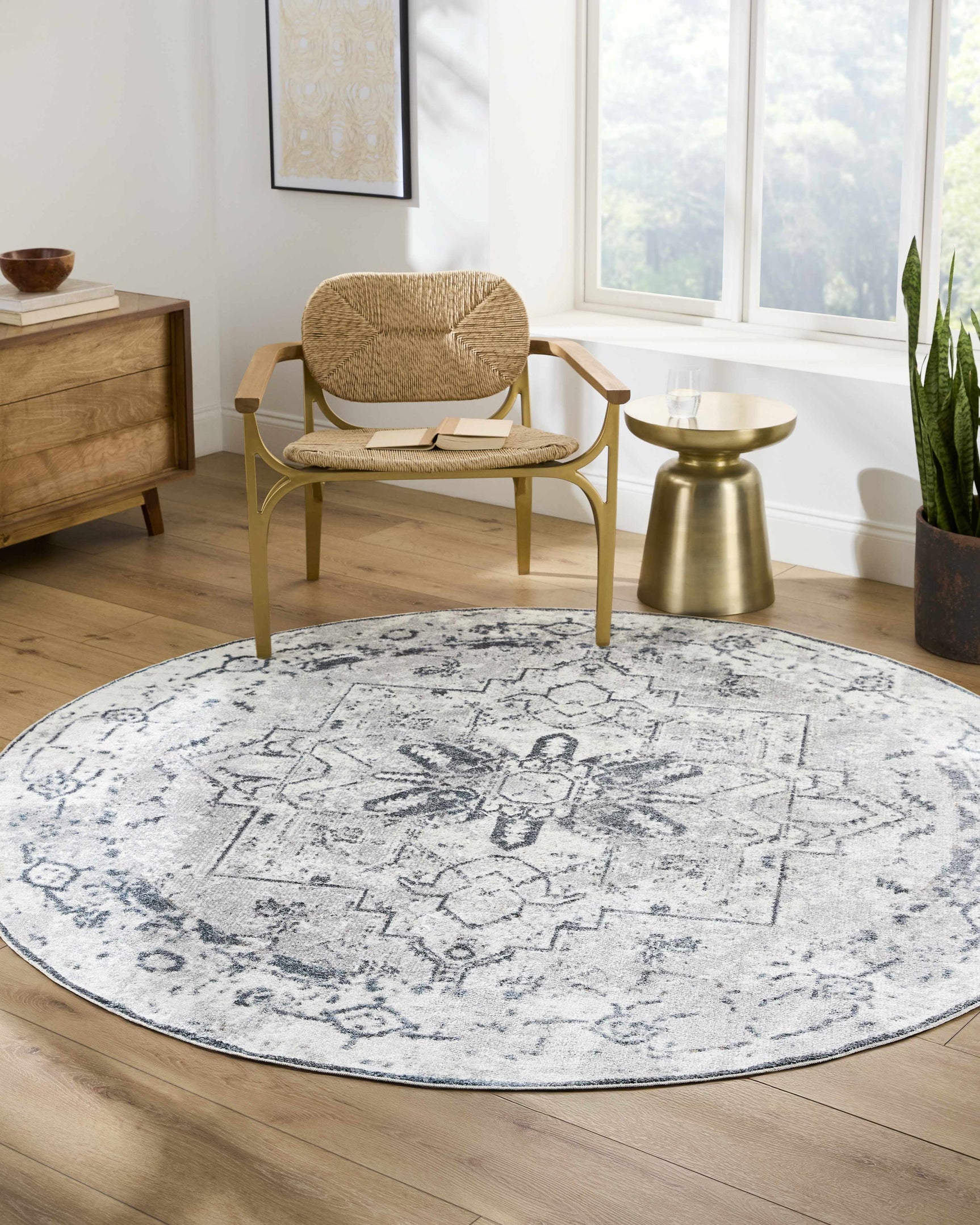 Hera Ivory Boutique Washable Rug - Clearance - Ornate Home