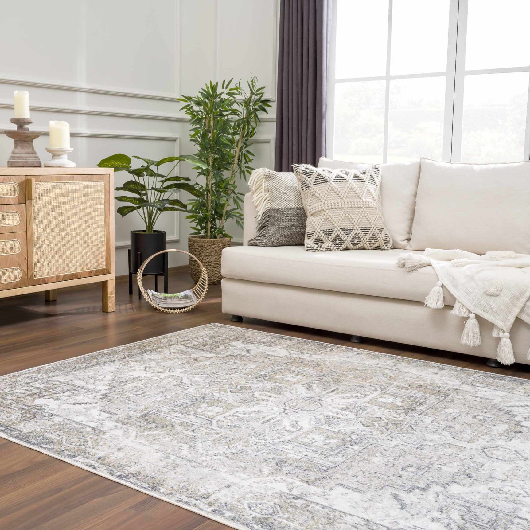 Hera Olive Boutique Washable Rug - Ornate Home