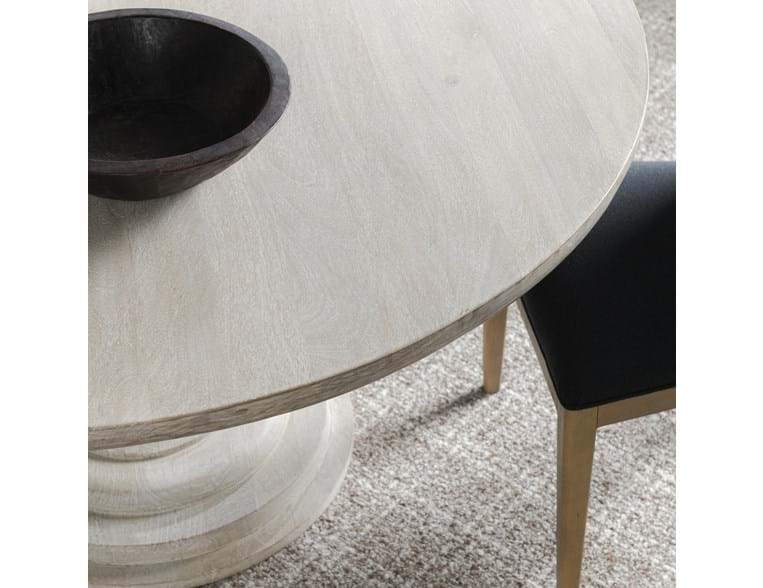Hera Whitewashed Round Dining Table - Ornate Home