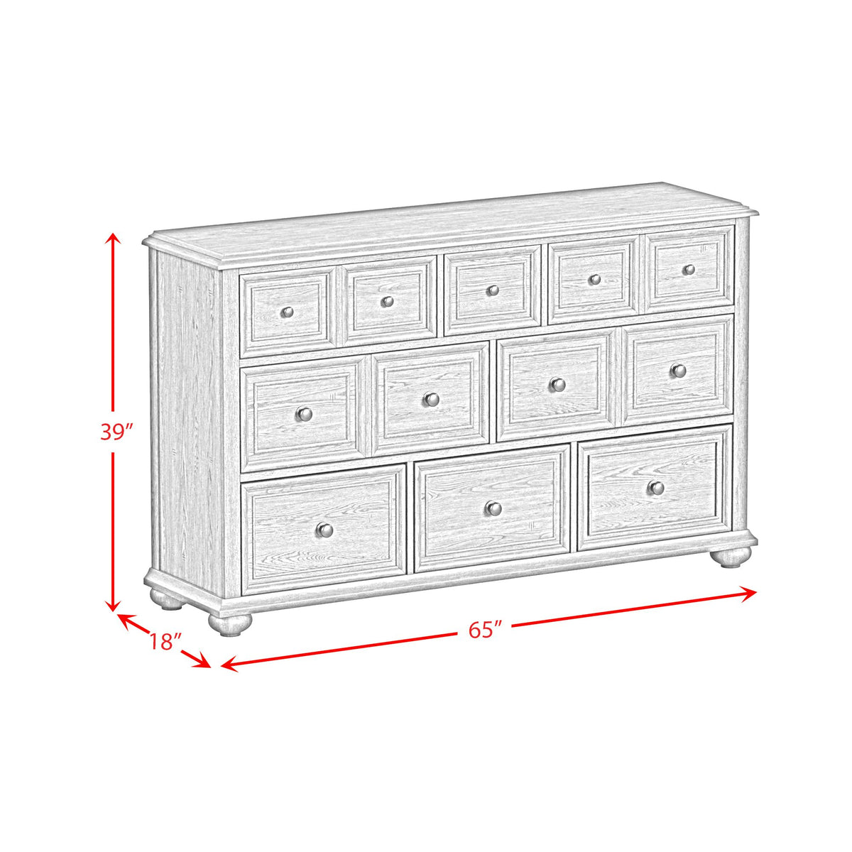 Heritage Black Dresser