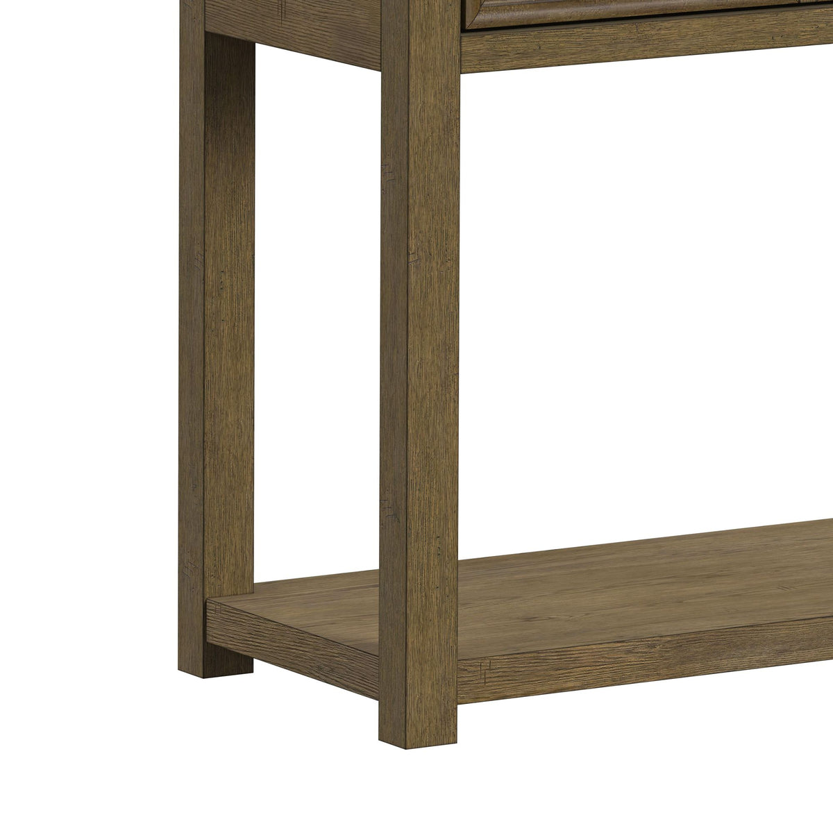 Heritage Oak Brown 3-Piece Occasional Table Set with Coffee Table, End Table & Sofa Table - Ornate Home