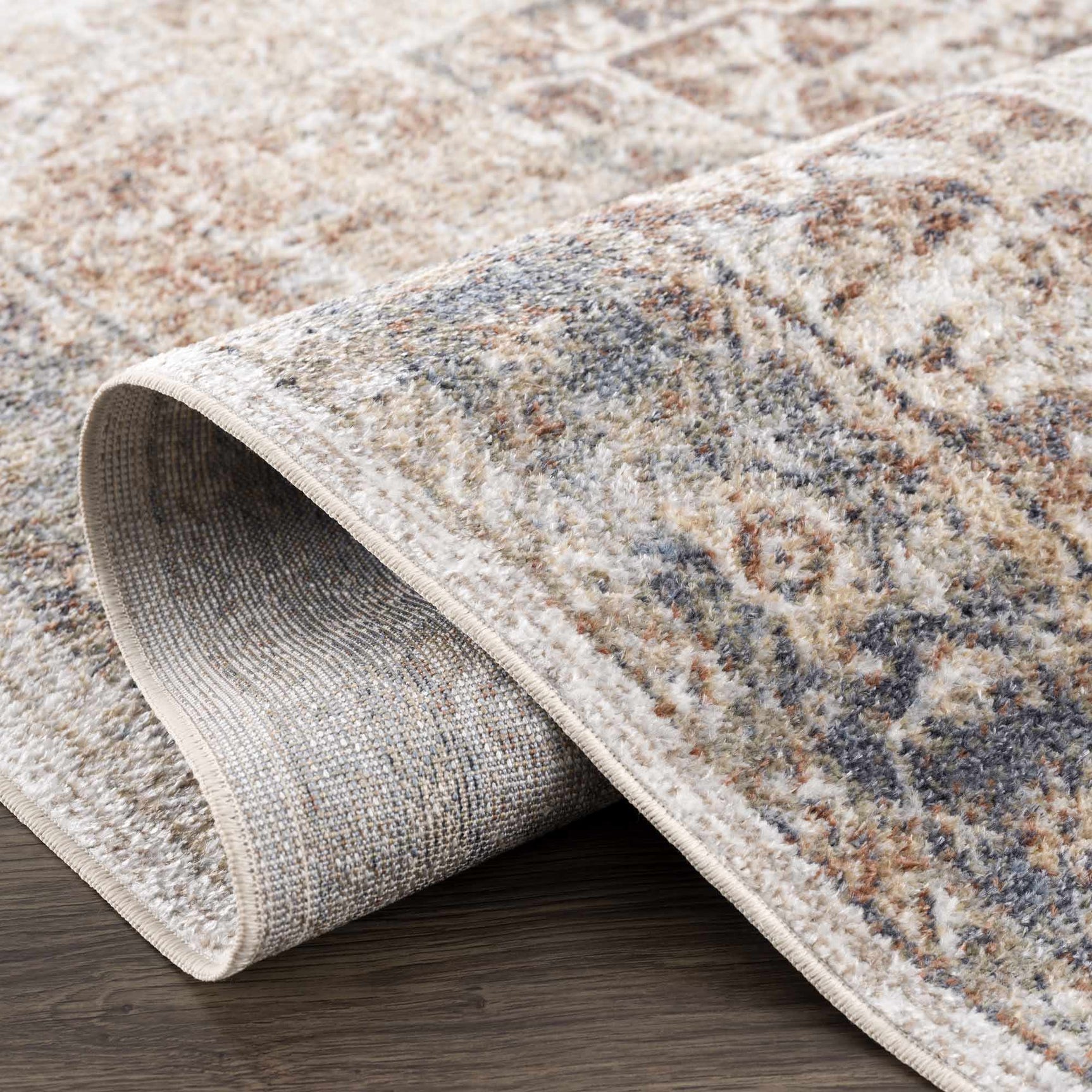 Heritage Style Flat Pile Washable Rug - Ornate Home