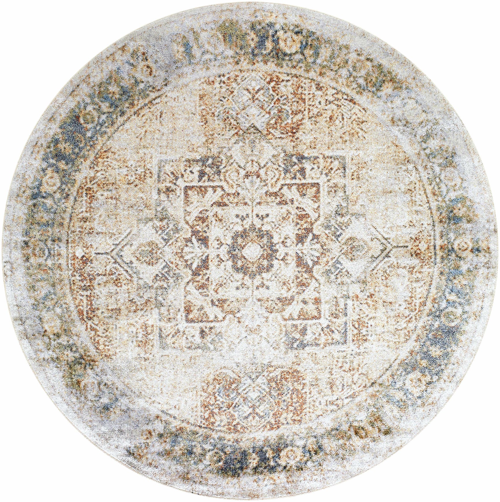 Heritage Style Flat Pile Washable Rug - Ornate Home