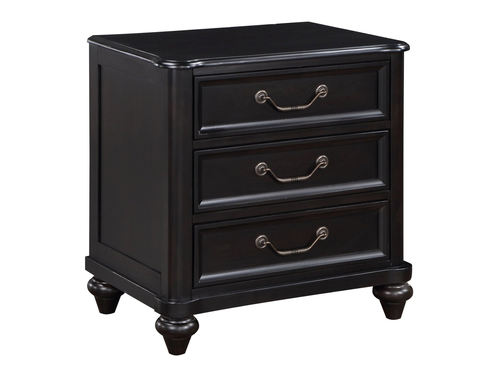 Herman Charcoal Brown Nightstand - Ornate Home