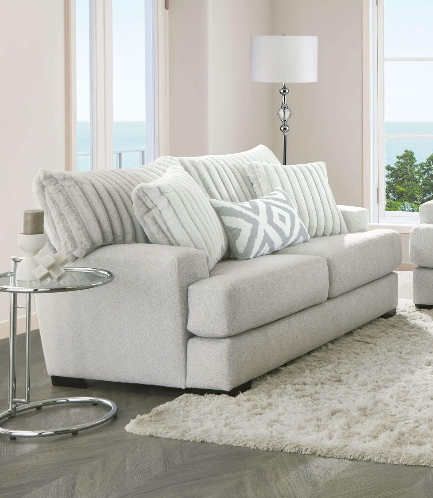 Hermilly Beige Sofa & Loveseat - Ornate Home