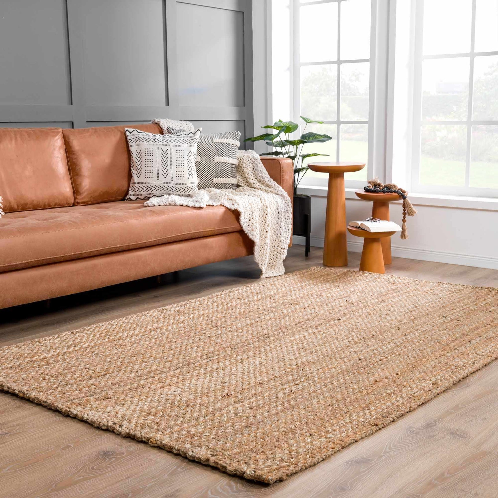 Herndon Braided Jute Rug - Ornate Home
