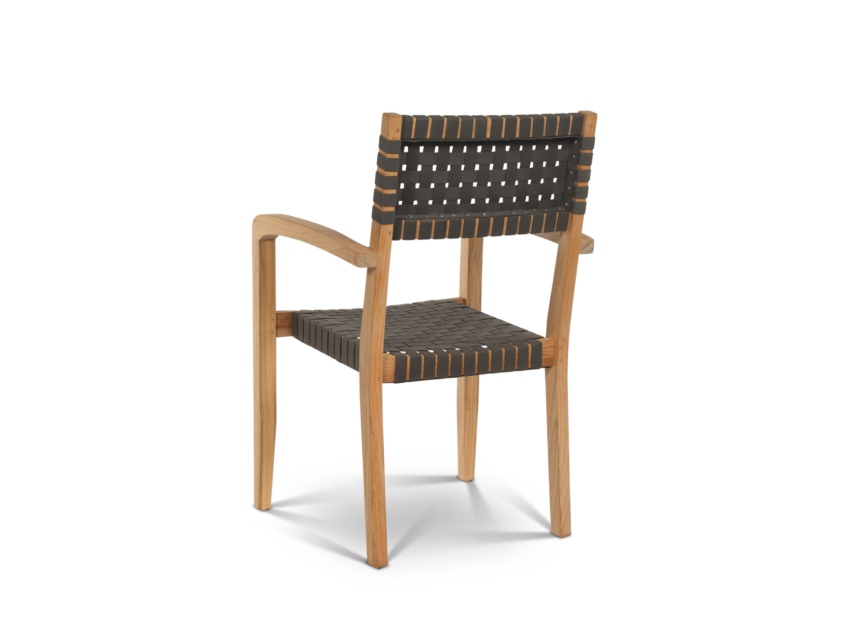 Herning 5-Piece Square Teak Outdoor Dining Set with Stacking Armchairs - Ornate Home