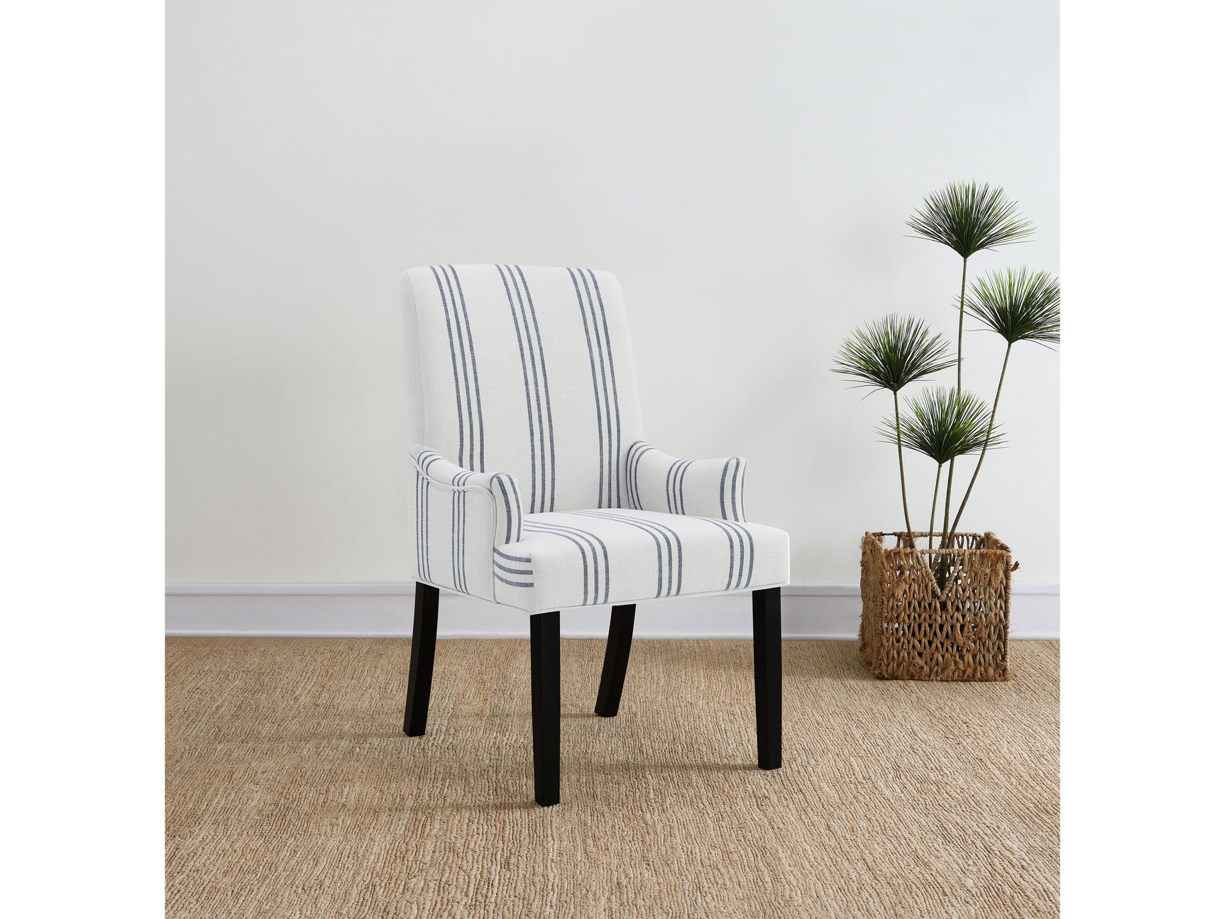 Herran Beige Upholstered Arm Chair - Ornate Home