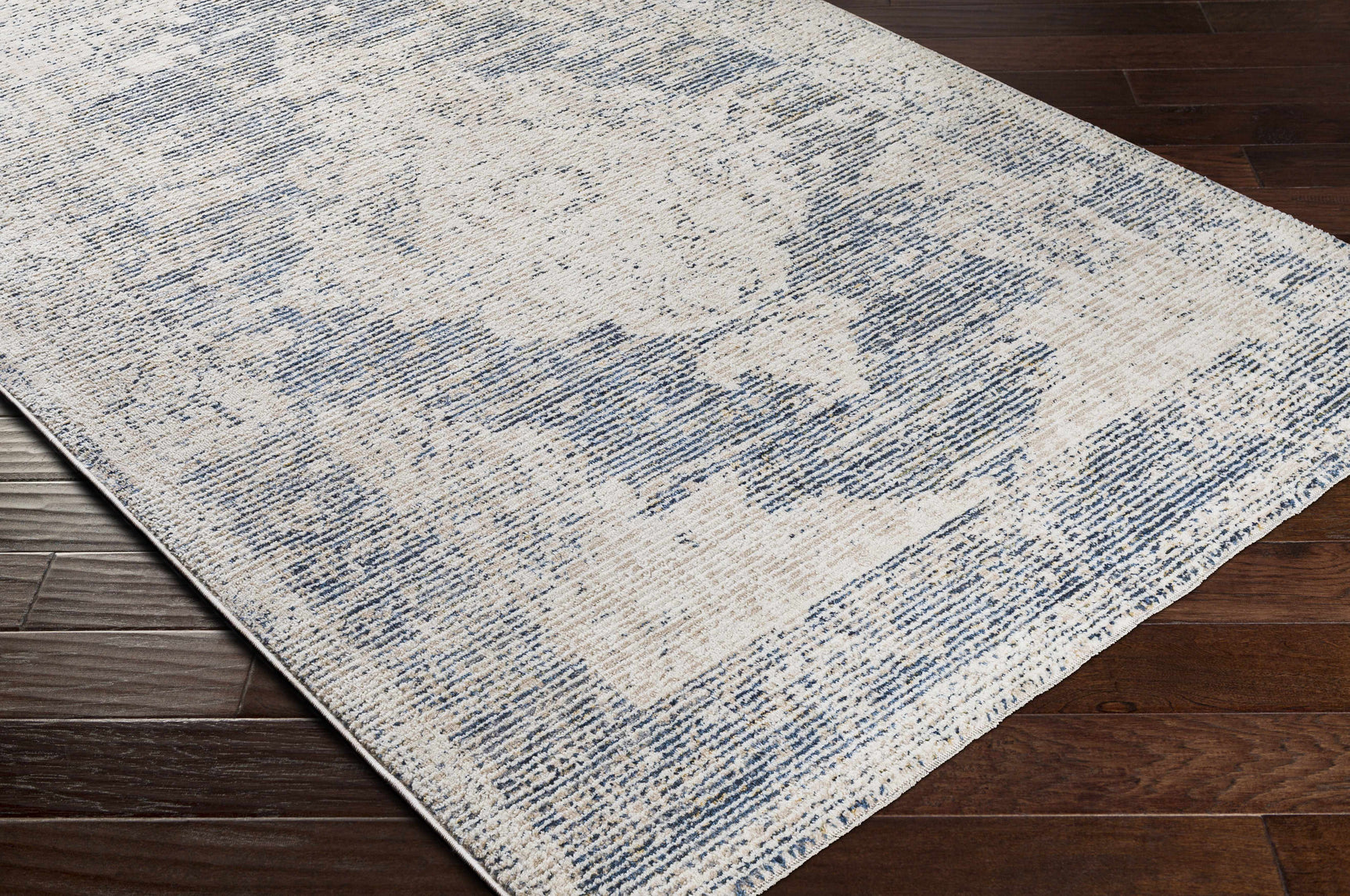 Herricks Denim Medallion Area Rug - Clearance - Ornate Home