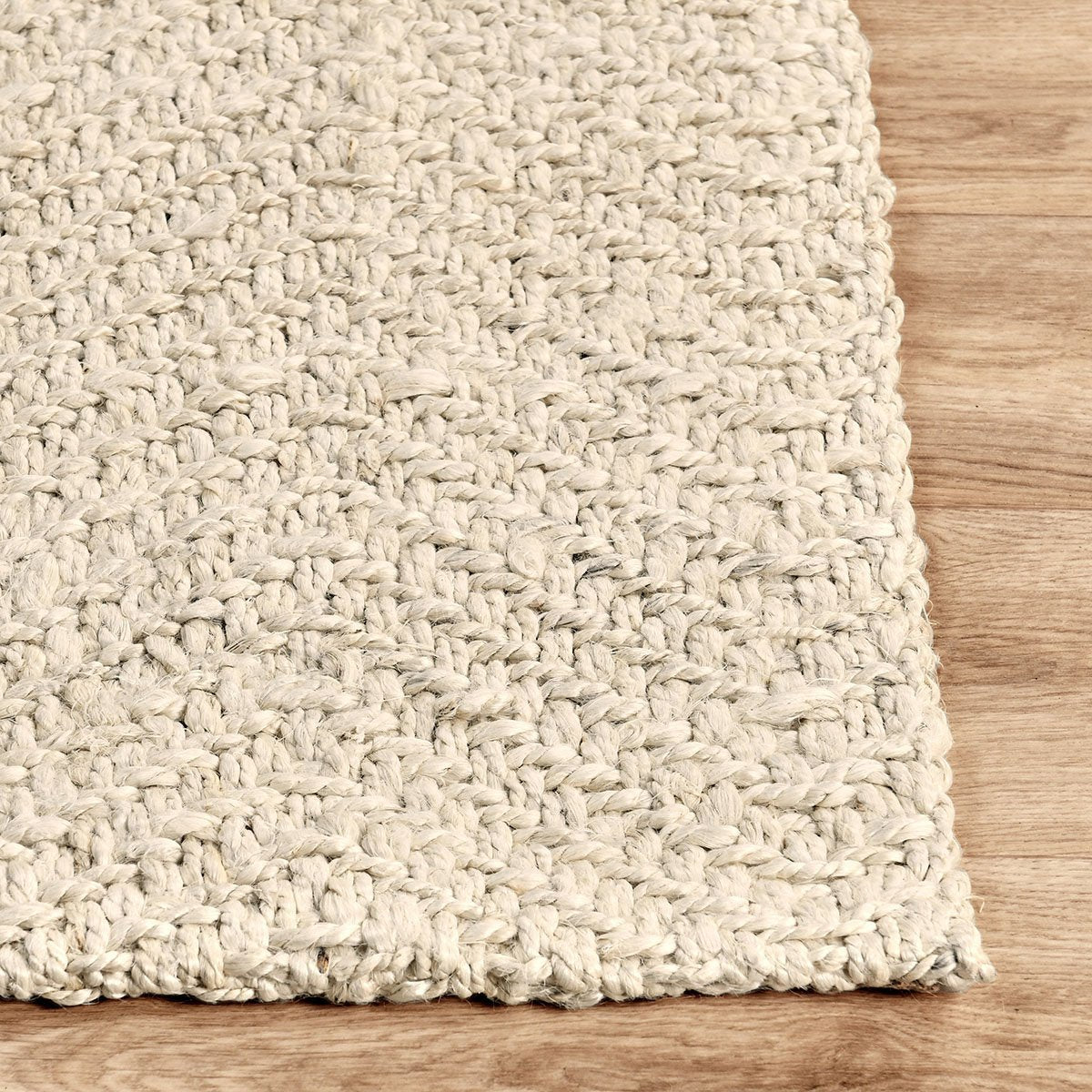 Herringbone Ivory Rug - Ornate Home