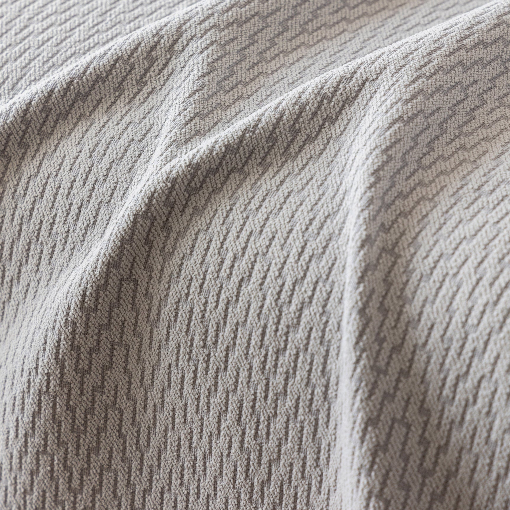 Herringbone Textured Sofa Throw Blanket, Durable Pet Friendly Modern Couch Slipcover - Ornate Home