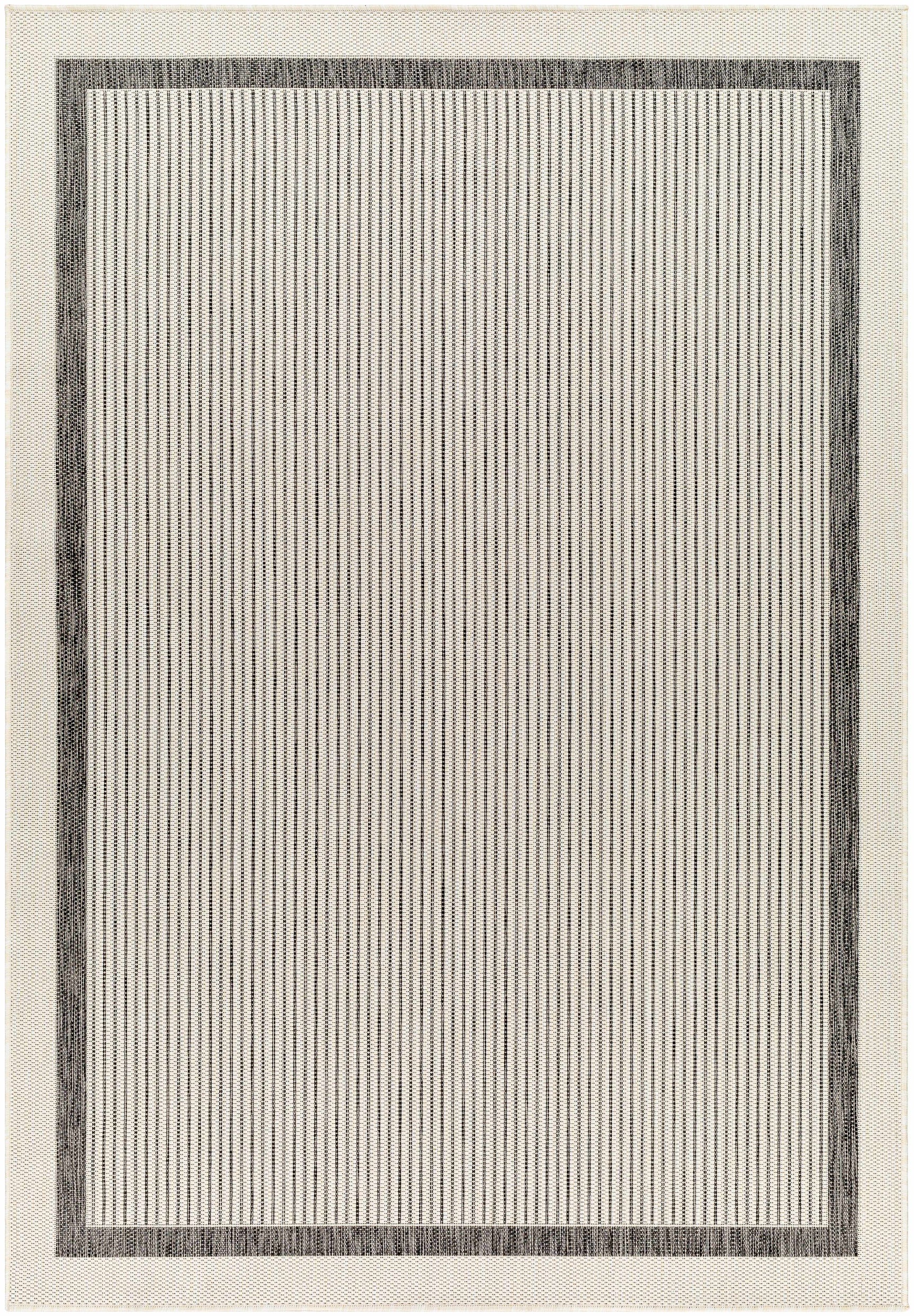 Hevel Black & White Outdoor Area Rug - Clearance - Ornate Home