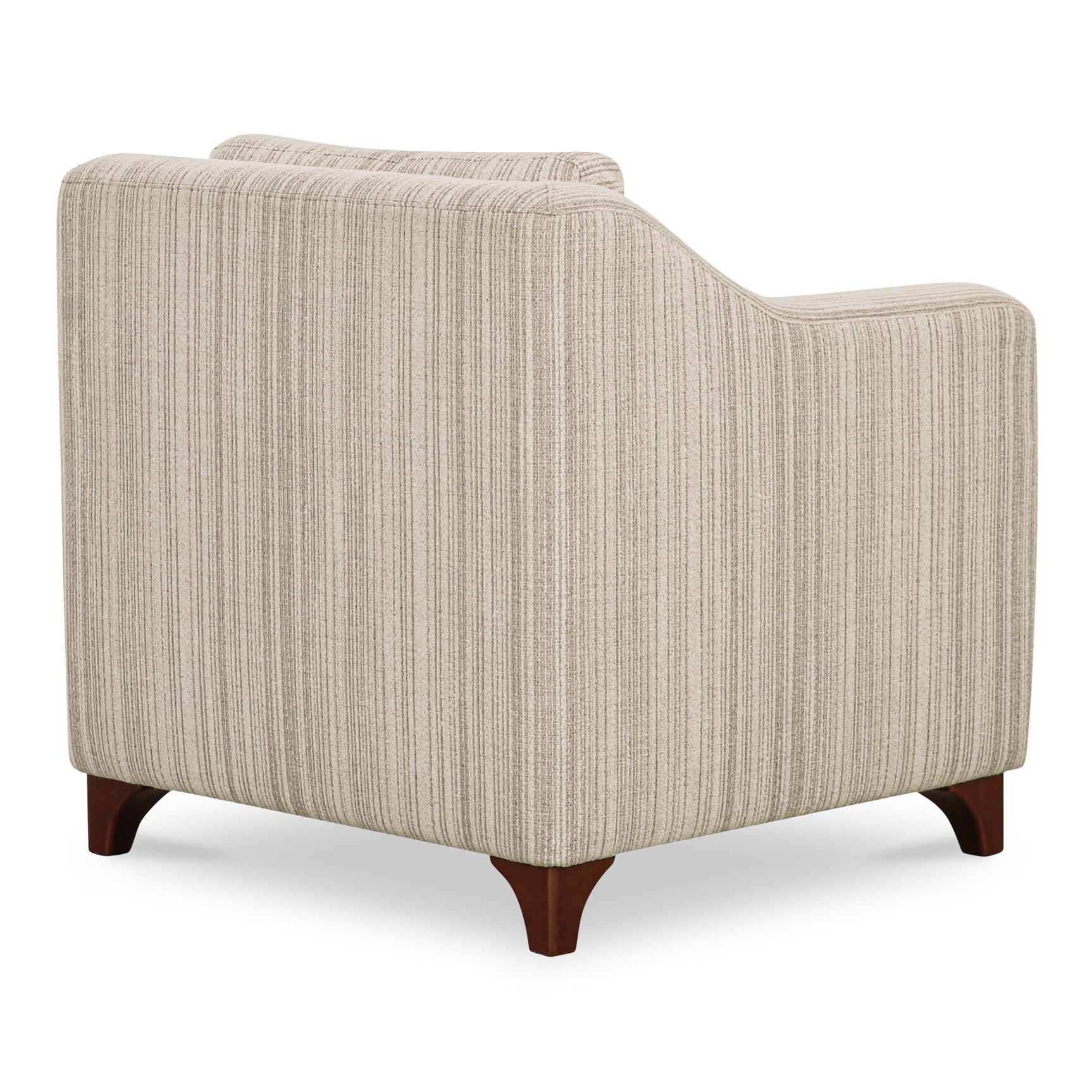 Hewitt Beige Stripe Accent Chair - Ornate Home