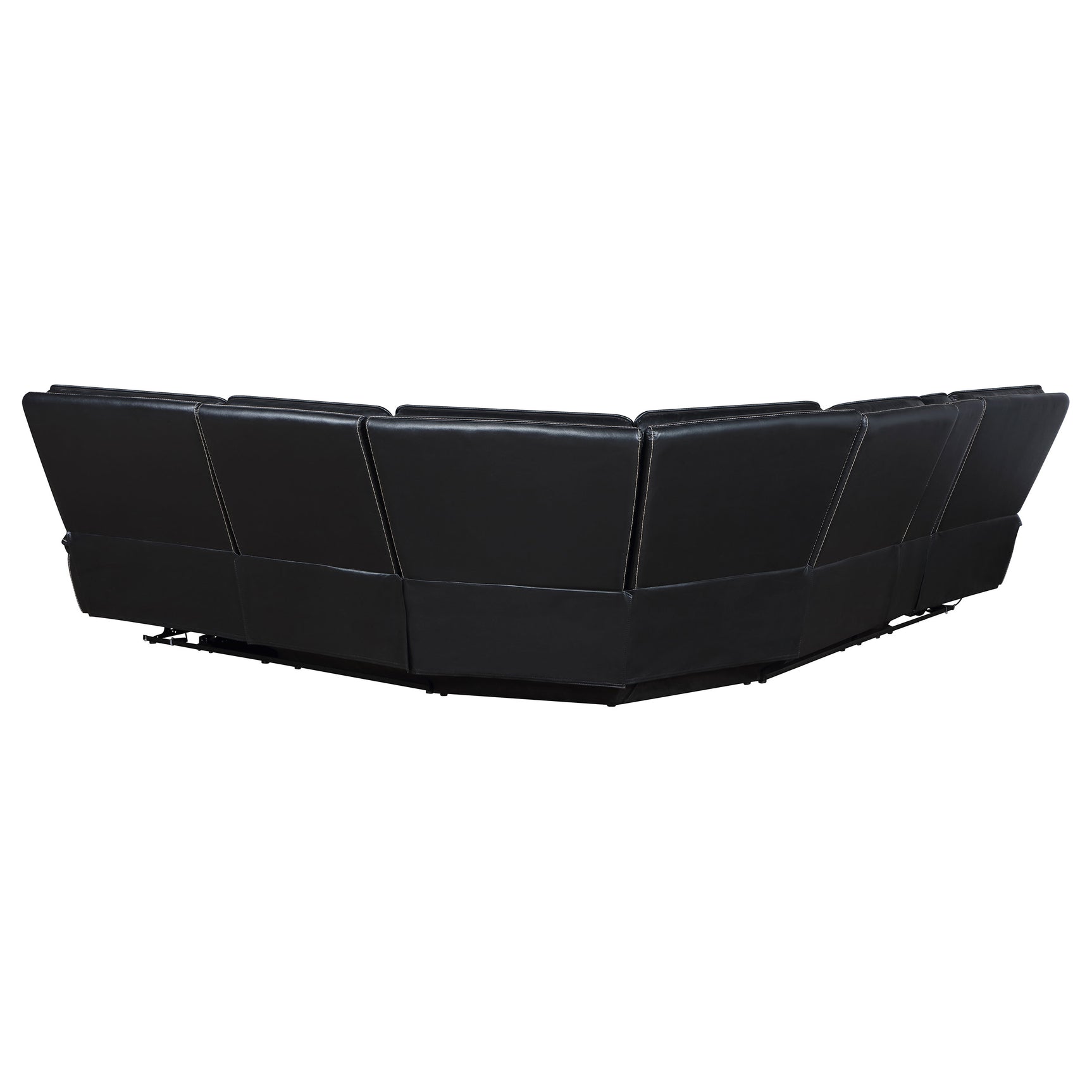 Hewitt Black Dual Power Reclining Sectional - Ornate Home
