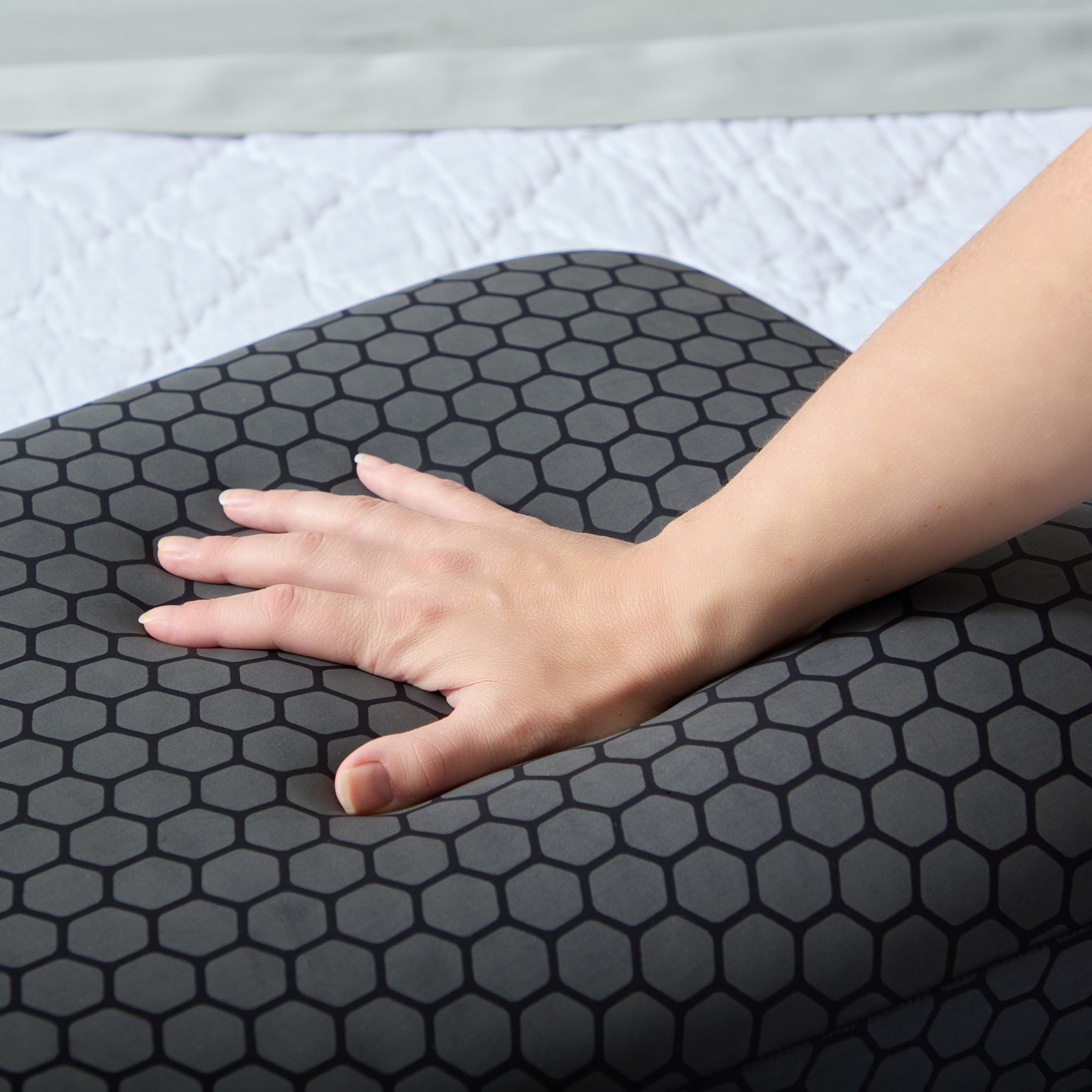 HexCurve Black King Pillow - Ornate Home