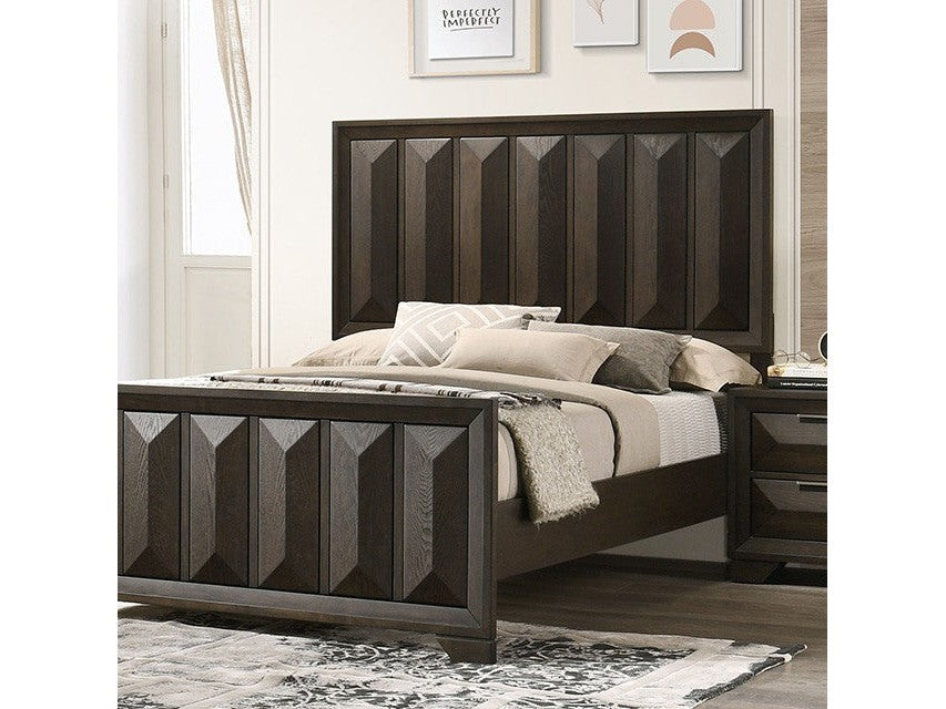 Hexham Espresso Eastern King Bed - Ornate Home