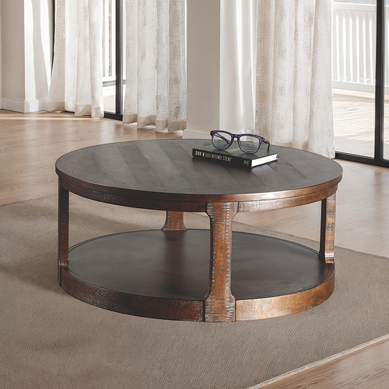 Hickory Distressed Espresso Coffee Table