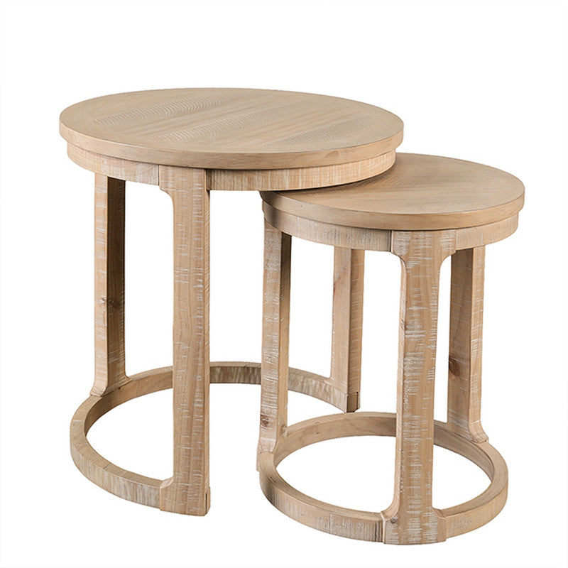 Hickory Natural Nesting End Table