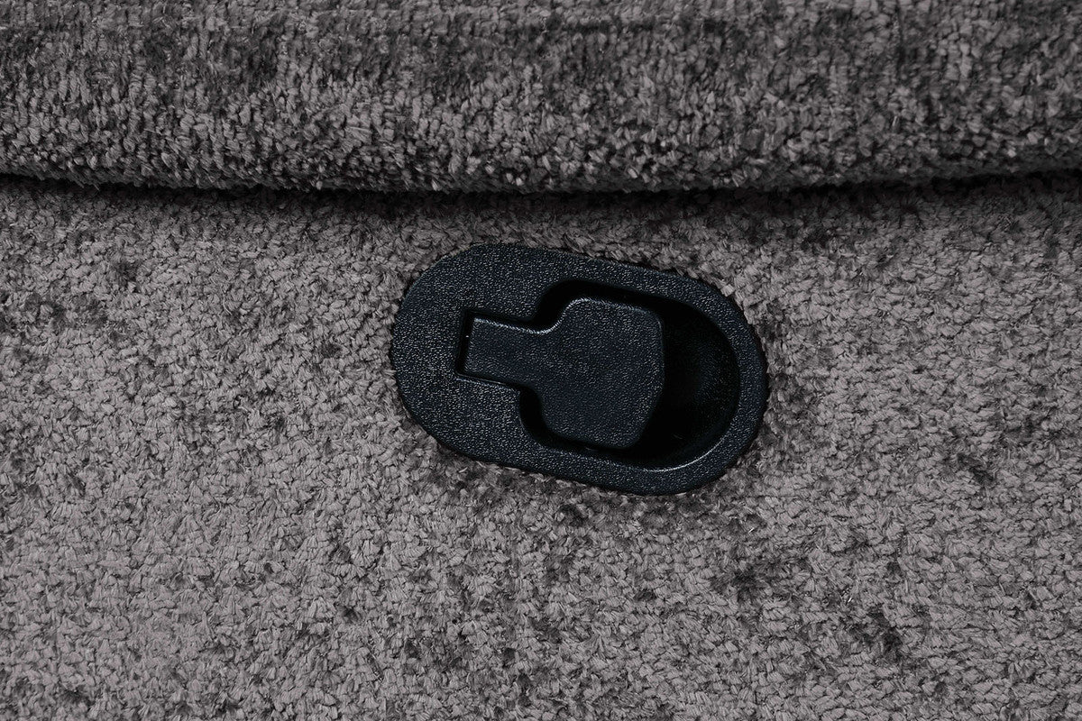 Hieronymus Dark Gray Manual Loveseat w/ Console - Ornate Home