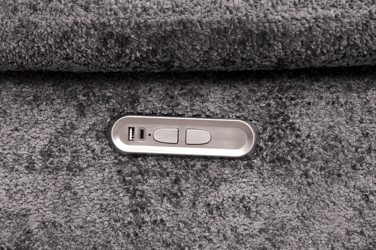 Hieronymus Dark Gray Power Sectional - Ornate Home