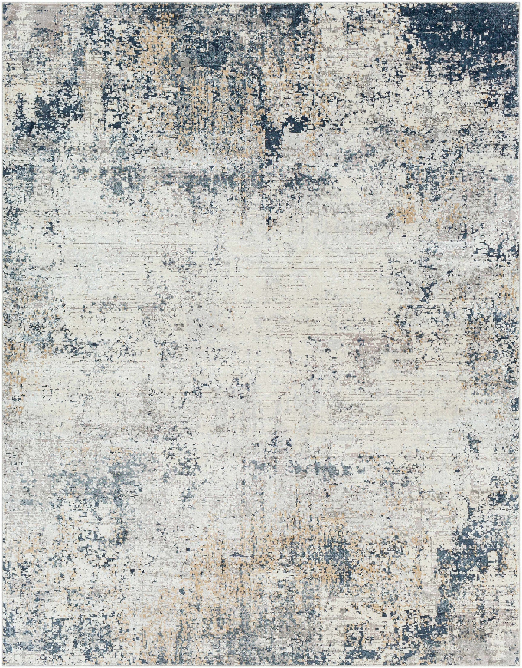 Higden Abstract Denim Blue Rug - Ornate Home