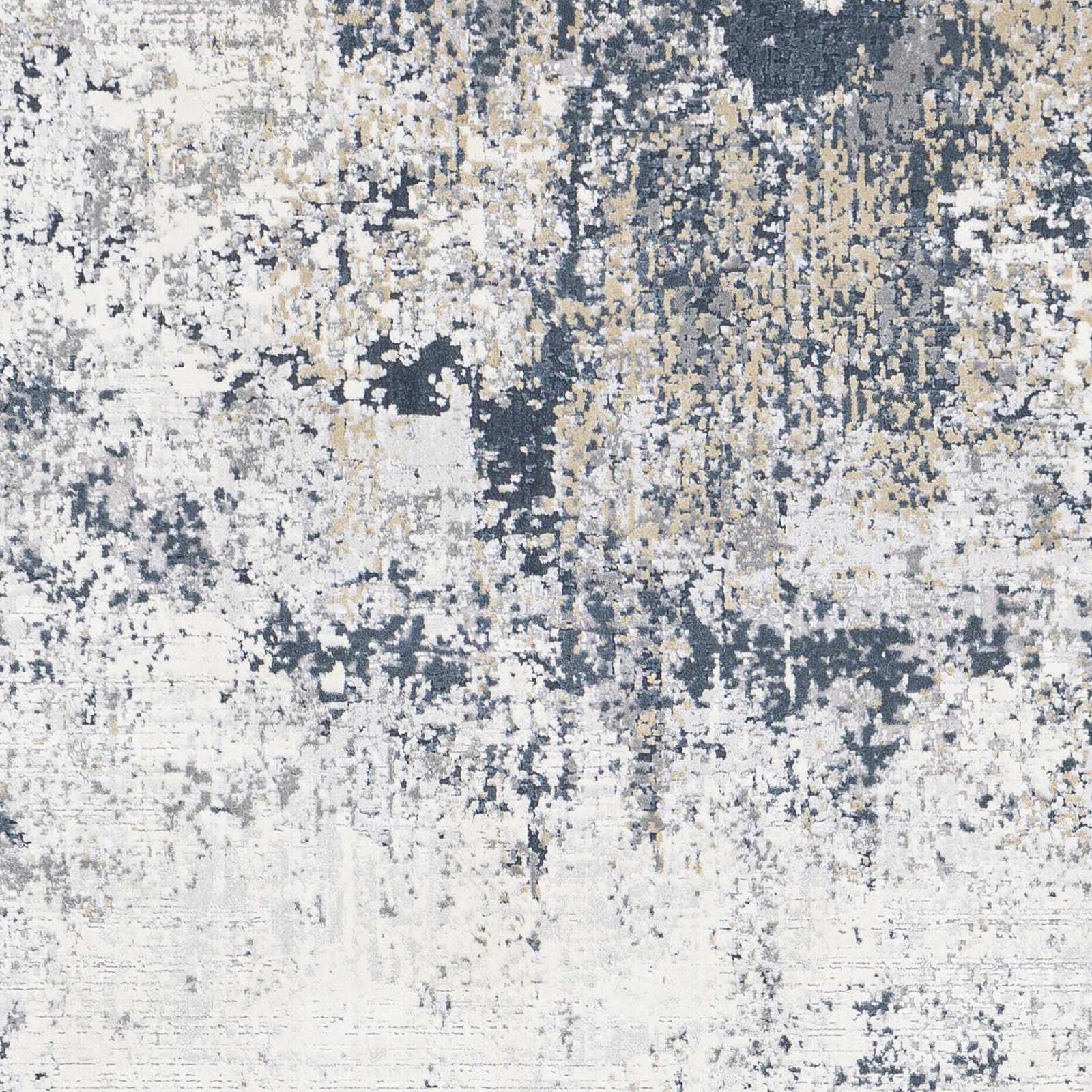Higden Abstract Denim Blue Rug - Ornate Home