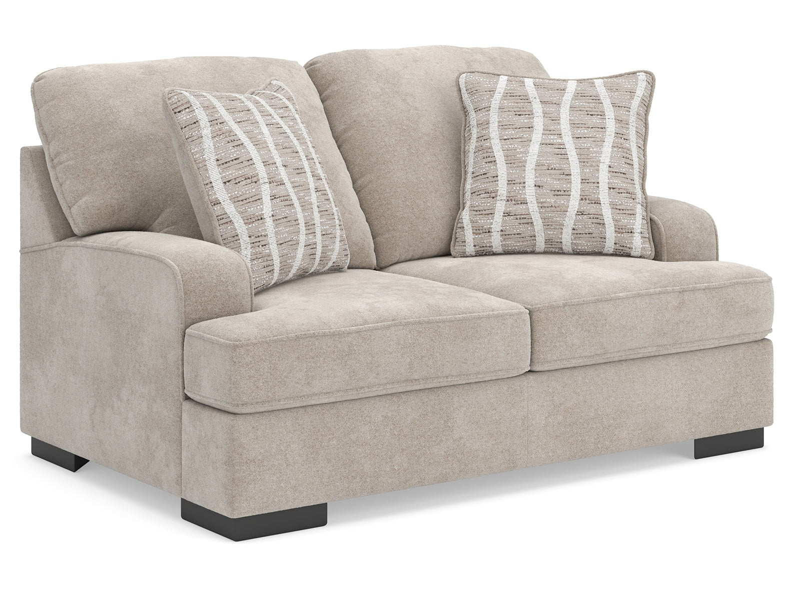 High Profile Taupe Loveseat (Online Special Price) - Ornate Home