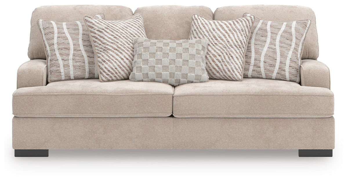 High Profile Taupe Sofa, Oversized Chair and Ottoman - Ornate Home