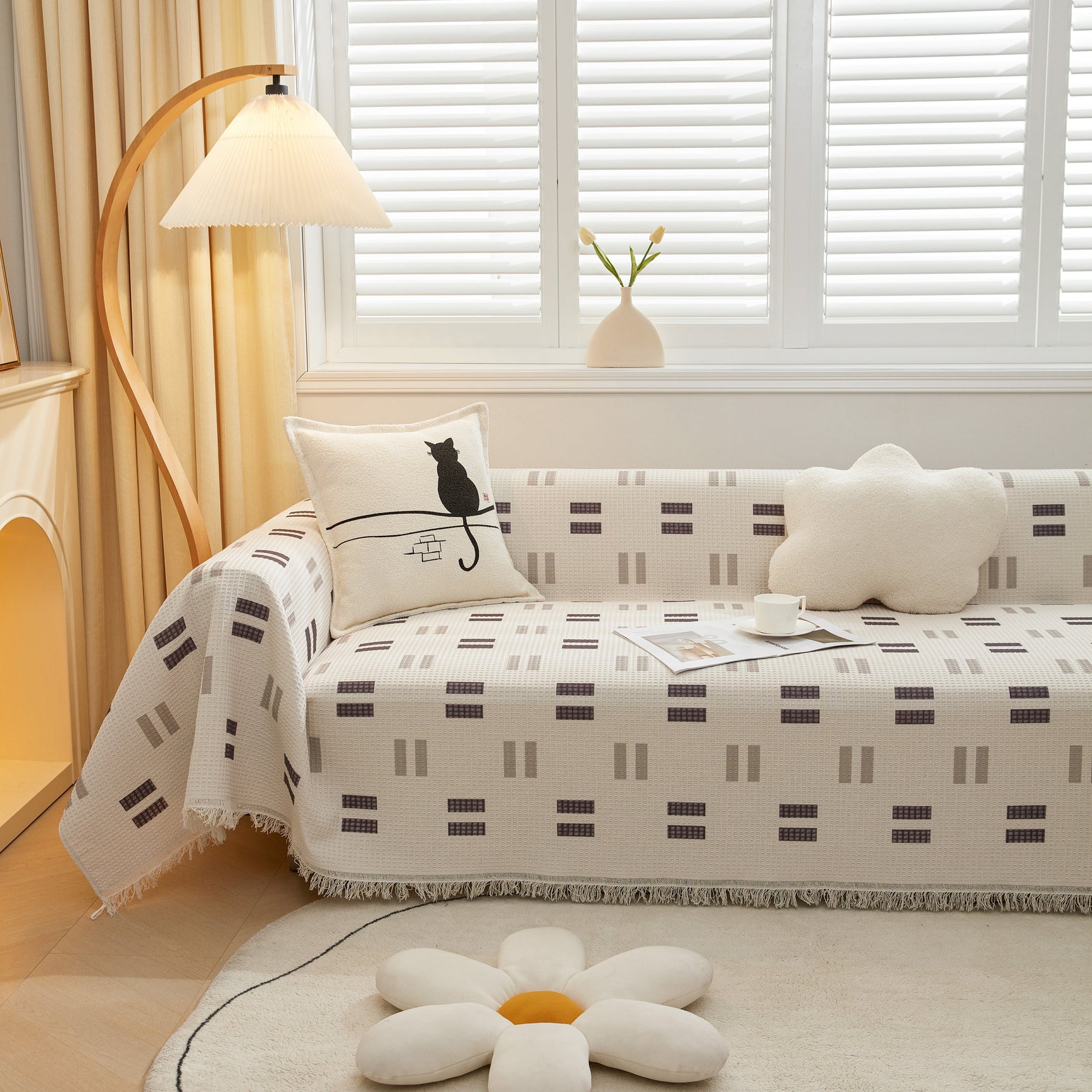 High-Quality Fabric Non-Slip Sofa Cover Throw, Throw Blankets for Couch, Furniture Covers for Pets - Ornate Home