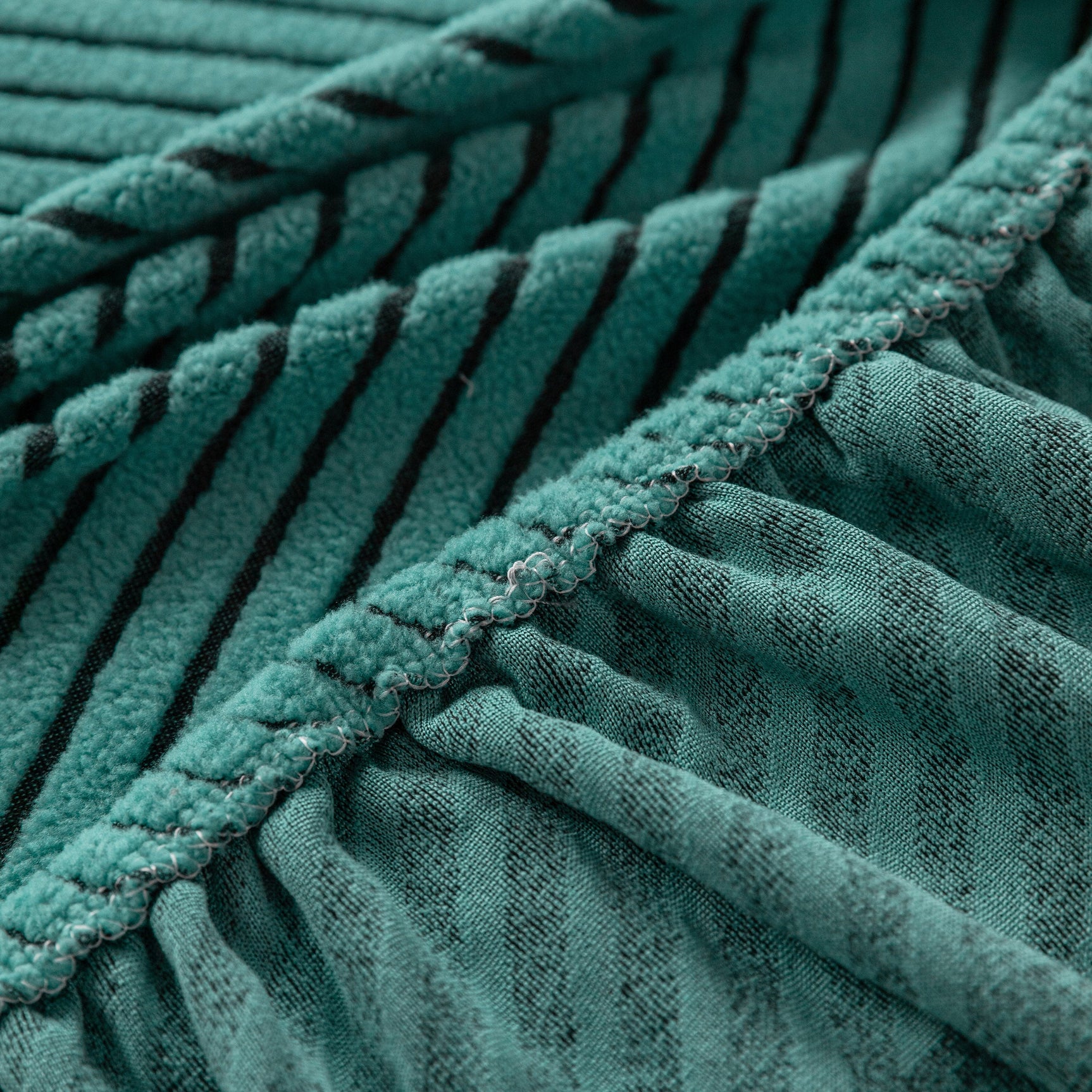High Stretch Chevron Sofa Cover, Soft Washable Textured Jacquard Slipcover for Couch - Ornate Home