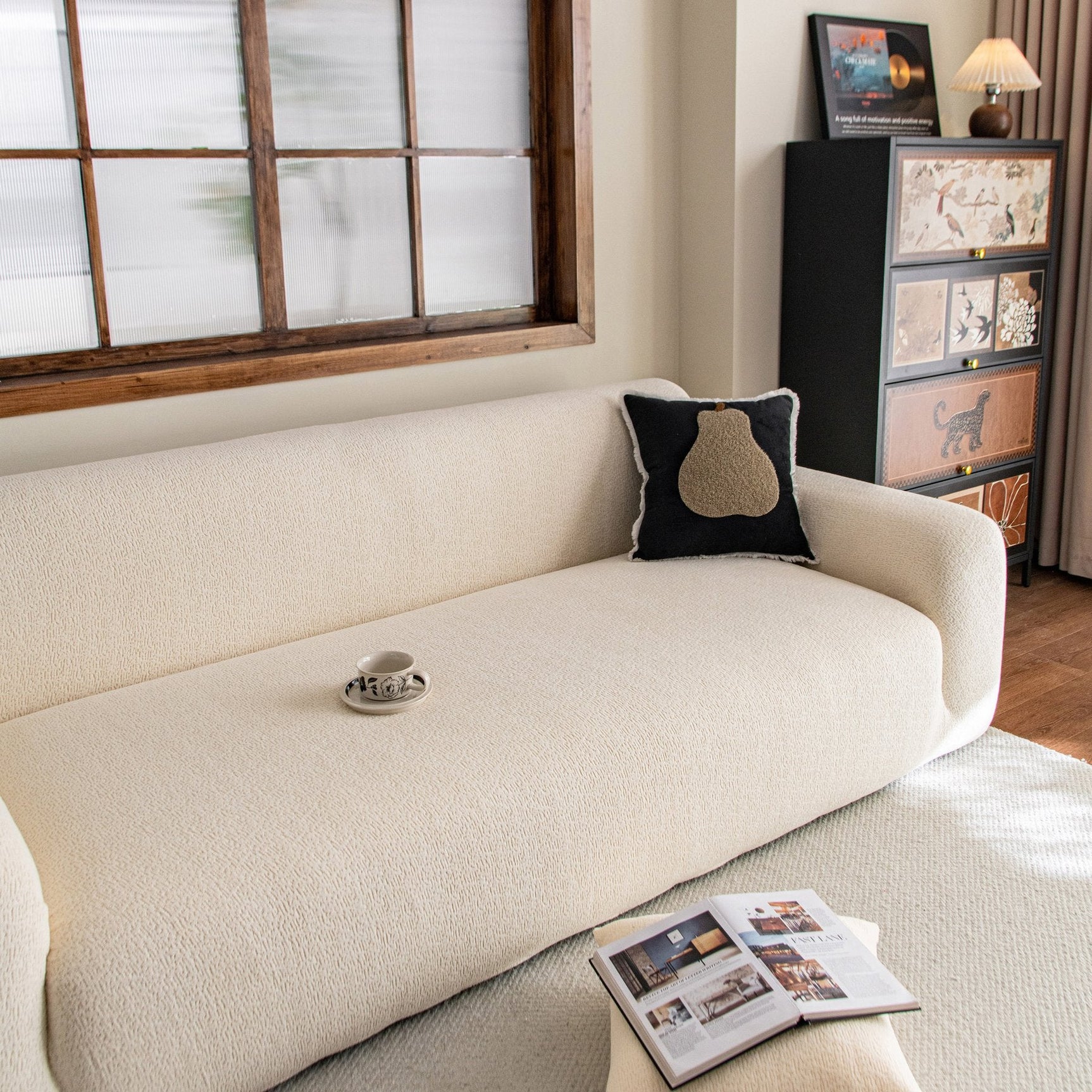 High Stretch Sofa Slipcover, Non Slip Couch Sofa Cover Washable Furniture Protector - Ornate Home