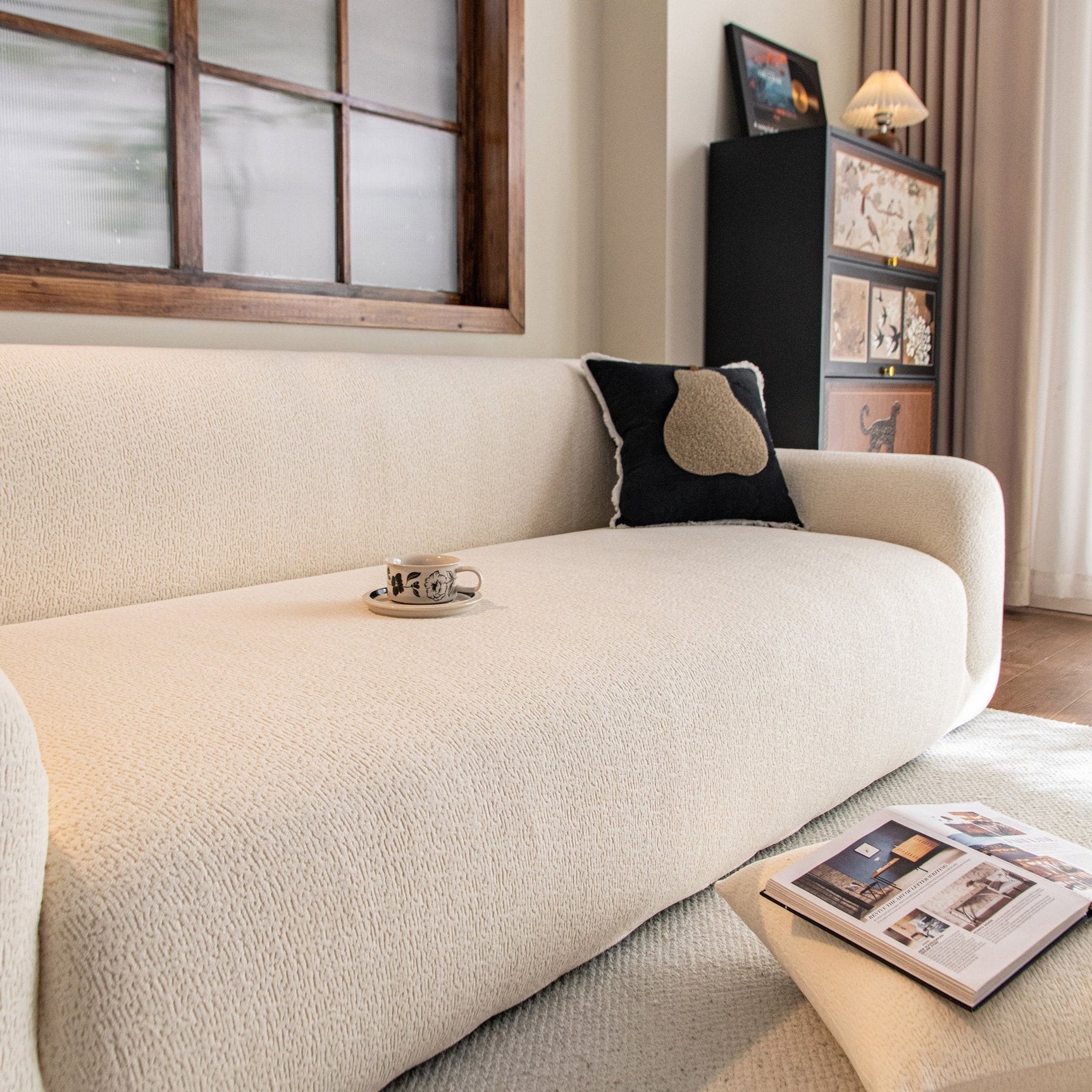 High Stretch Sofa Slipcover, Non Slip Couch Sofa Cover Washable Furniture Protector - Ornate Home