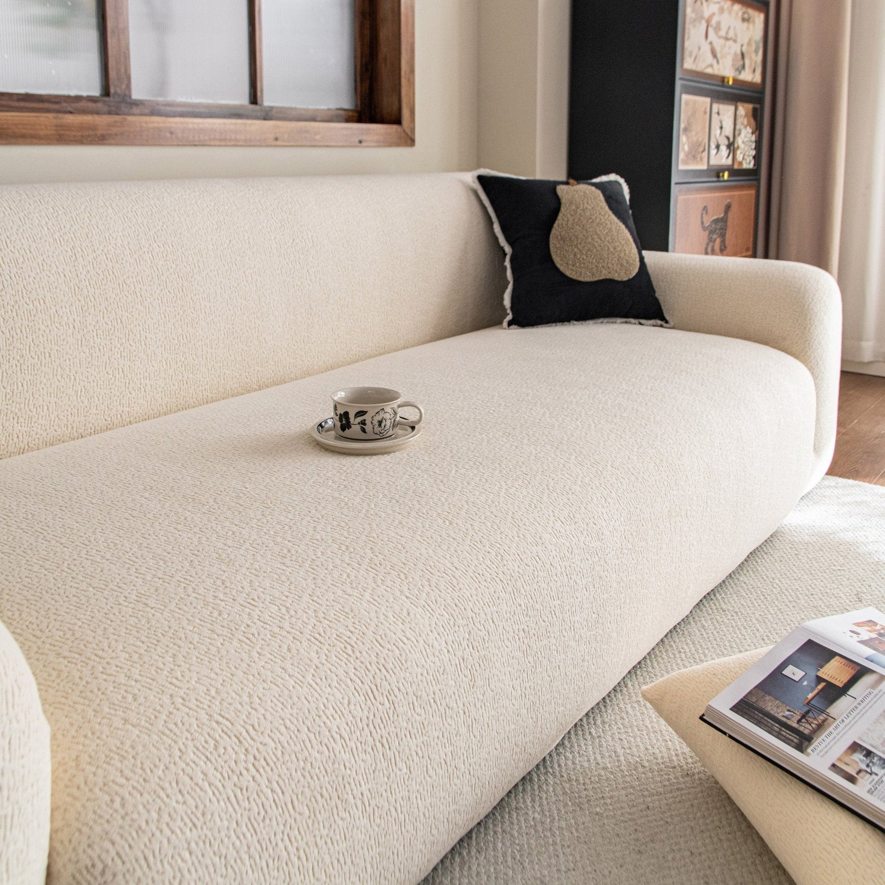 High Stretch Sofa Slipcover, Non Slip Couch Sofa Cover Washable Furniture Protector - Ornate Home