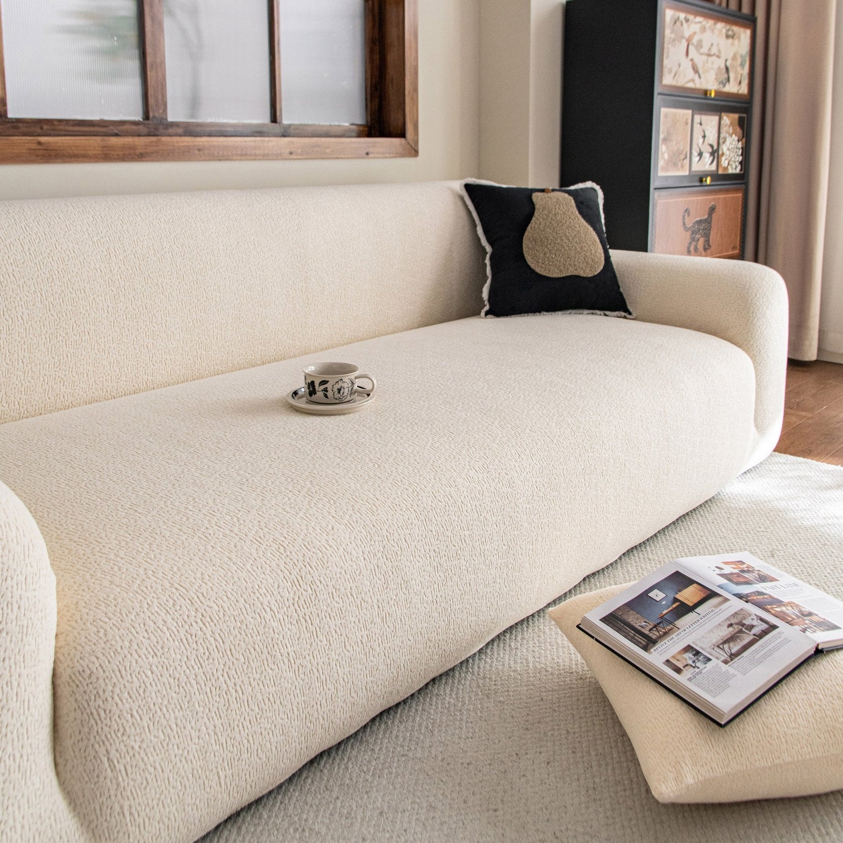 High Stretch Sofa Slipcover, Non Slip Couch Sofa Cover Washable Furniture Protector - Ornate Home