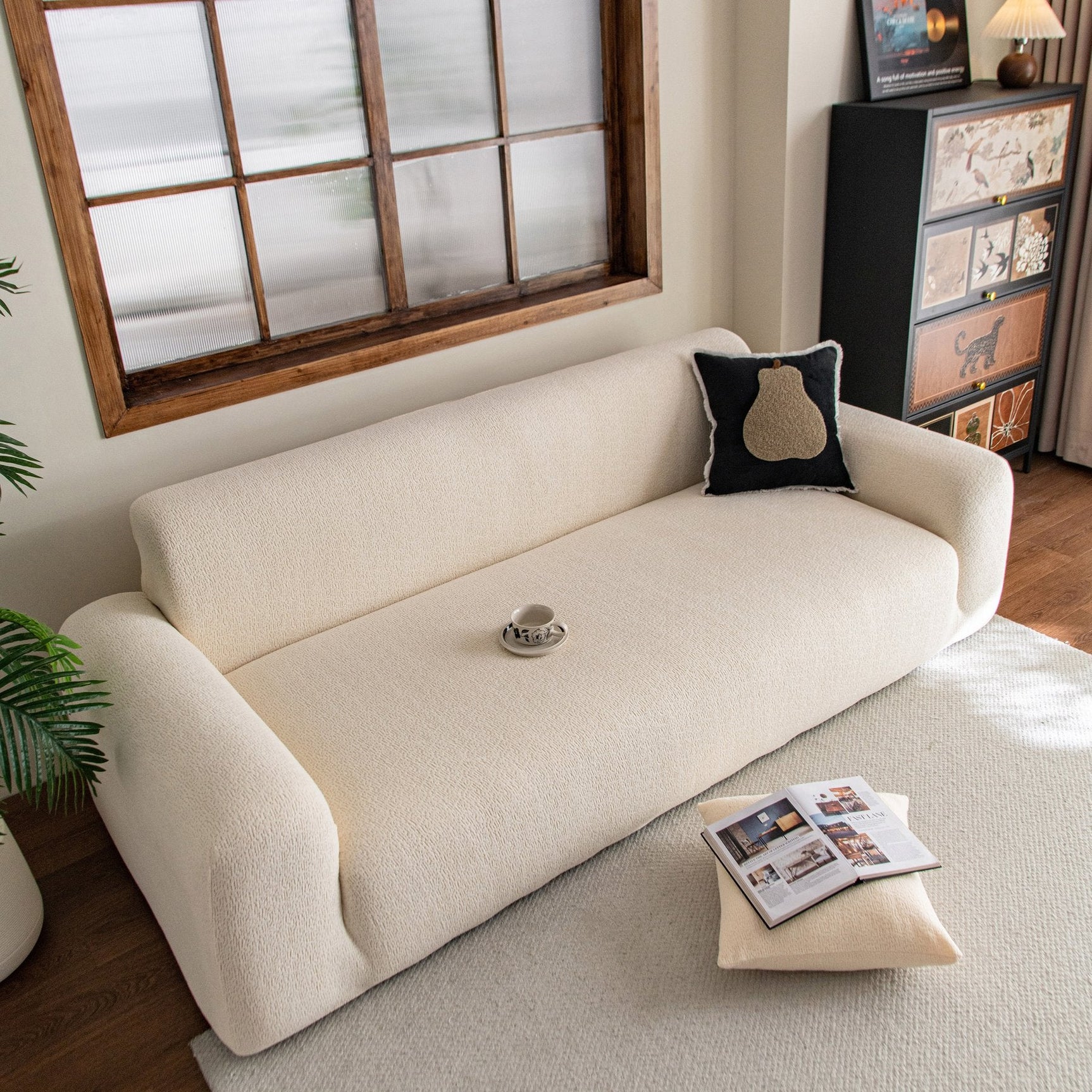 High Stretch Sofa Slipcover, Non Slip Couch Sofa Cover Washable Furniture Protector - Ornate Home