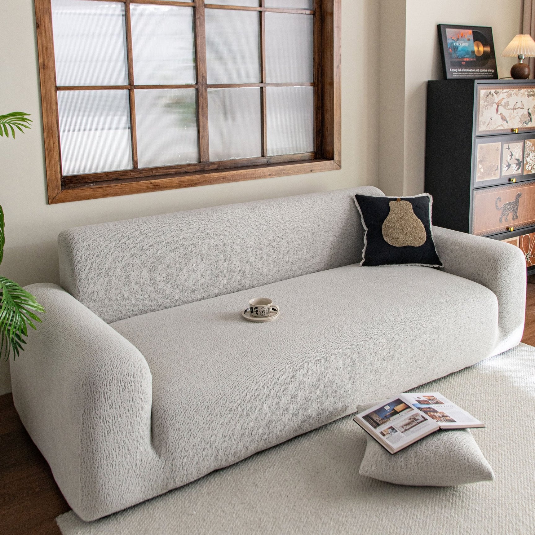 High Stretch Sofa Slipcover, Non Slip Couch Sofa Cover Washable Furniture Protector - Ornate Home