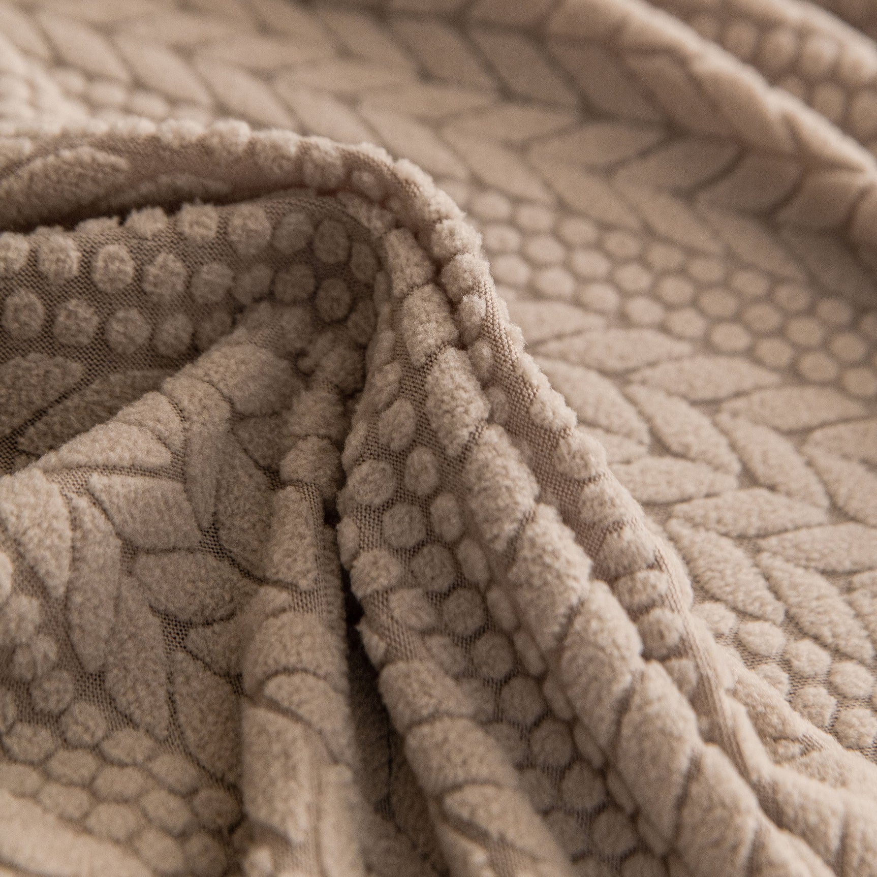 High Stretch Wheat Ear Embossed Textured Couch Slipcover, Water Repellent Sofa Cover - Ornate Home