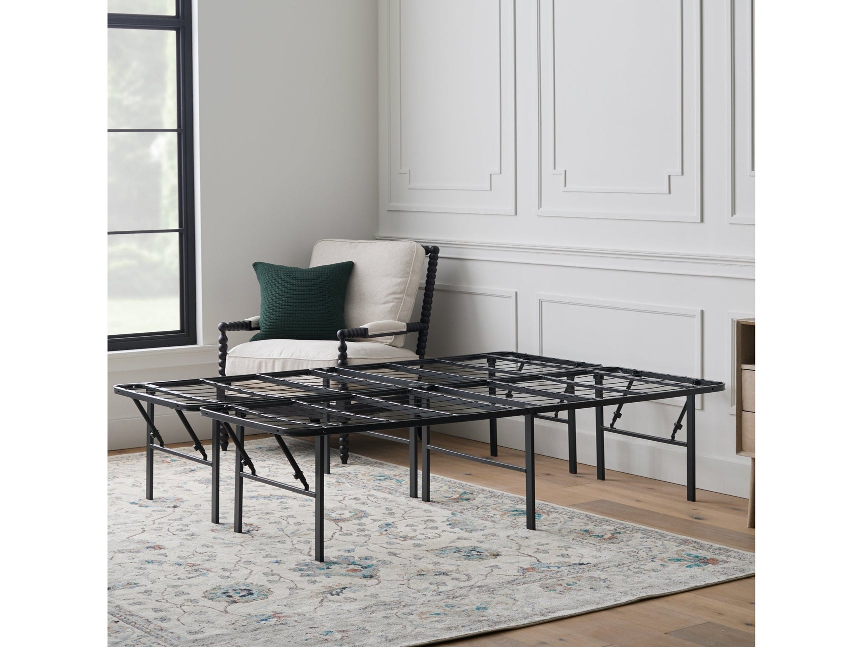 Highrise LT 18" Black Cal King Bed Frame - Ornate Home