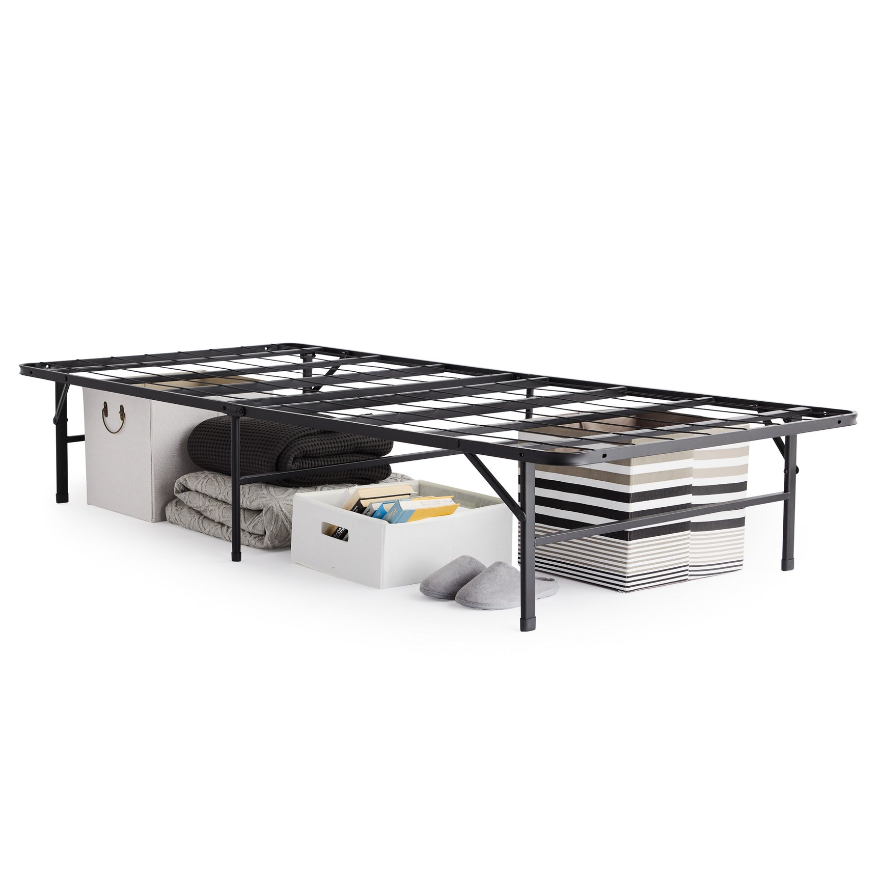 Highrise LT Black Twin XL Bed Frame - Ornate Home
