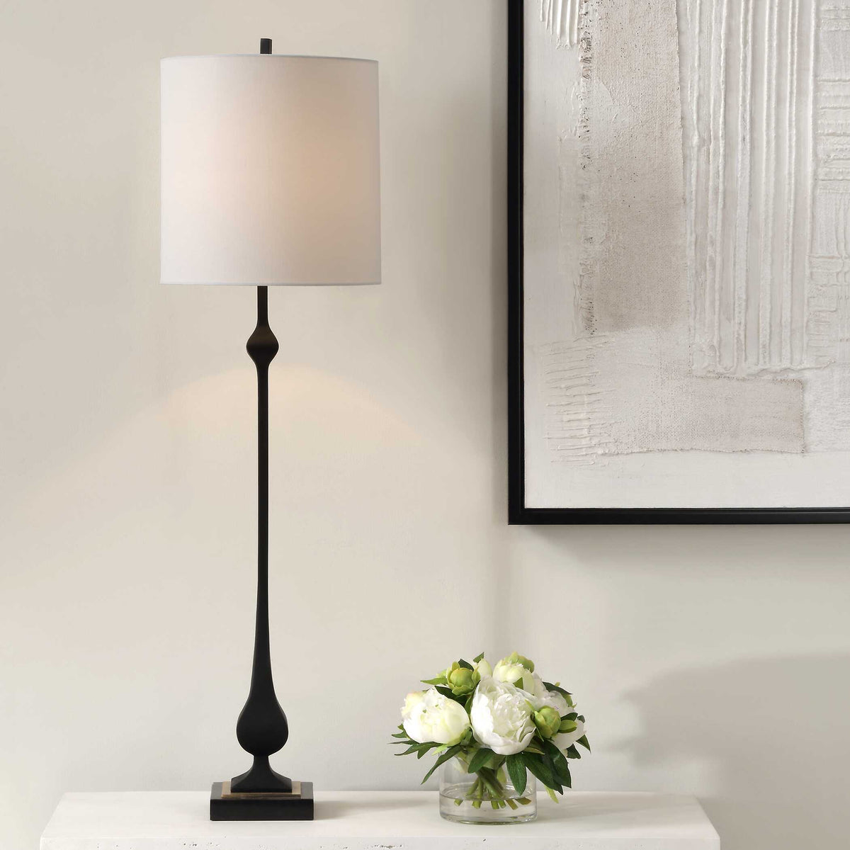 Hightower Black Buffet Lamp - Ornate Home