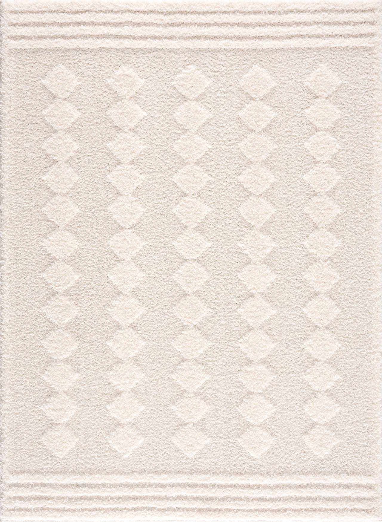 Hija Cream High-Low Area Rug - Ornate Home