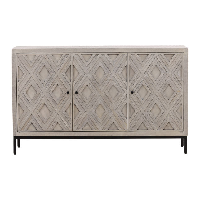 Hilario Light Gray Wash Sideboard - Ornate Home