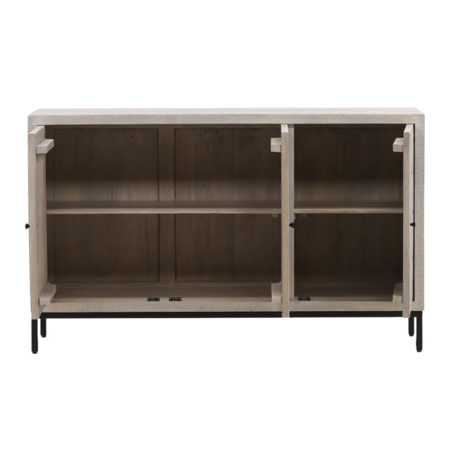 Hilario Light Gray Wash Sideboard - Ornate Home