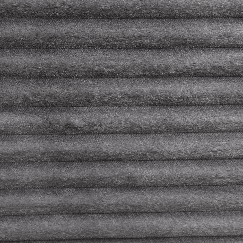 Hilde Dark Gray Jumbo Corduroy Double Chaise Sectional - Ornate Home