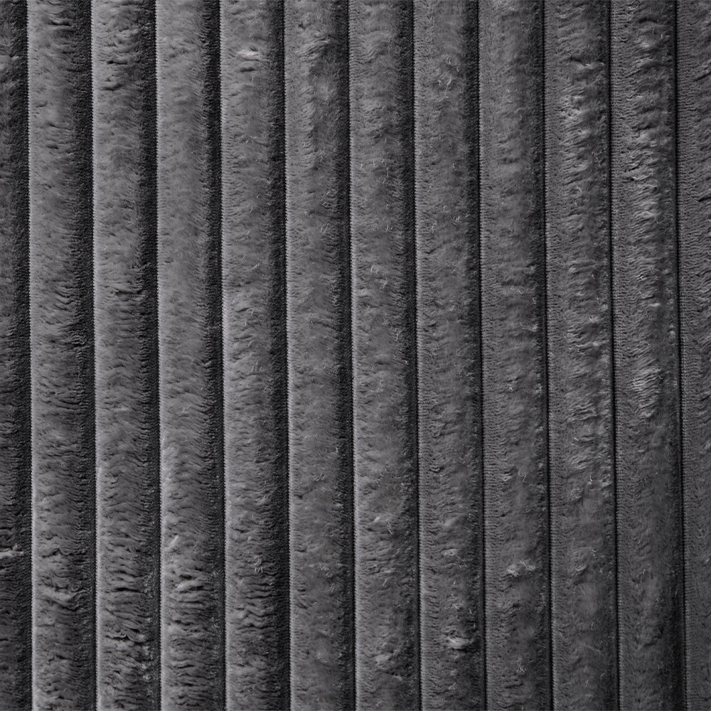 Hilde Gray Jumbo Corduroy Chaise w/2 Pillows - Ornate Home