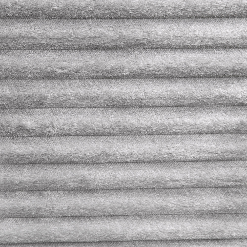 Hilde Light Gray Jumbo Corduroy Double Chaise Sectional - Ornate Home