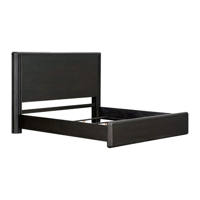 Hildesheim Black Queen 5 Piece Panel Bedroom Set w/2 Nightstands - Ornate Home