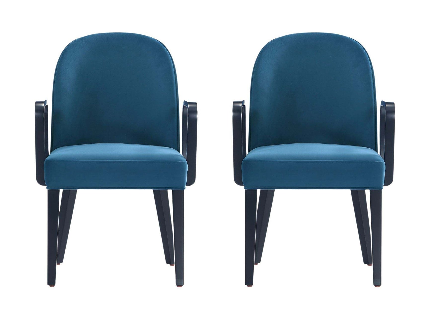 Hillman Dining Arm Chair (set of 2) in Blue - Ornate Home