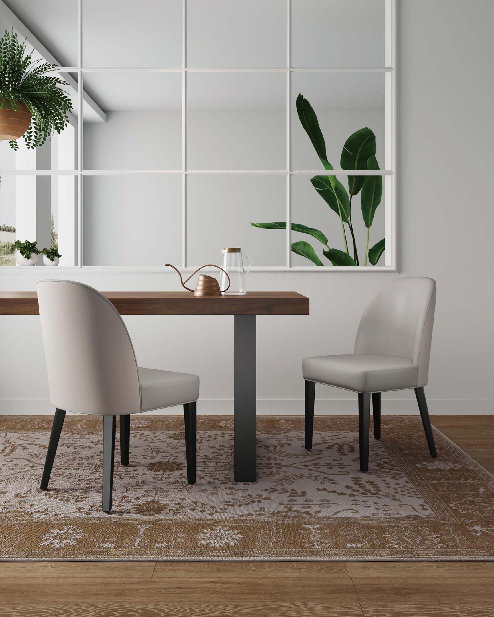 Hillman Dining Chair in Light Grey (set of 2) - Ornate Home