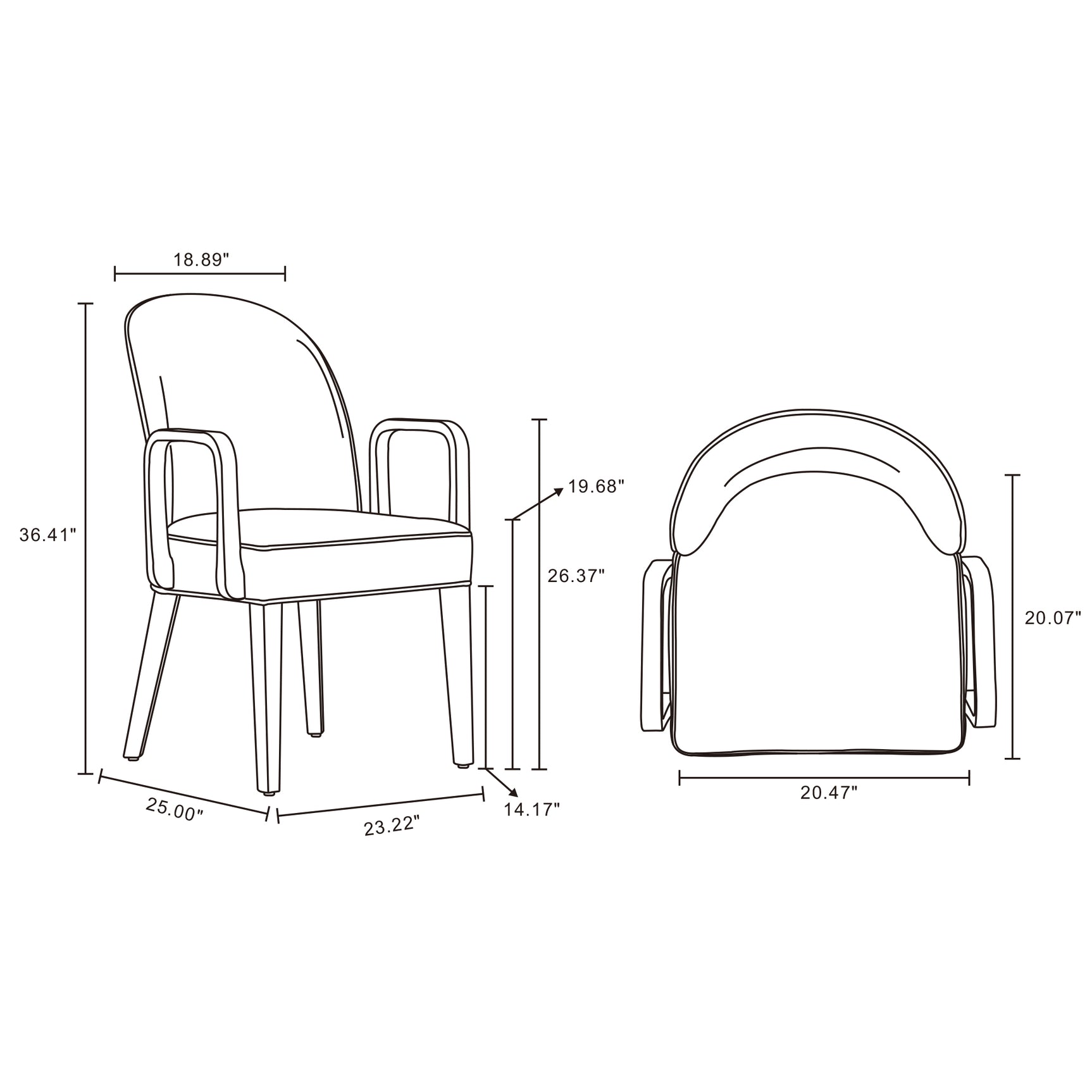 Hillman Dining Side and Arm Chairs in Light Blue (set of 6) - Ornate Home